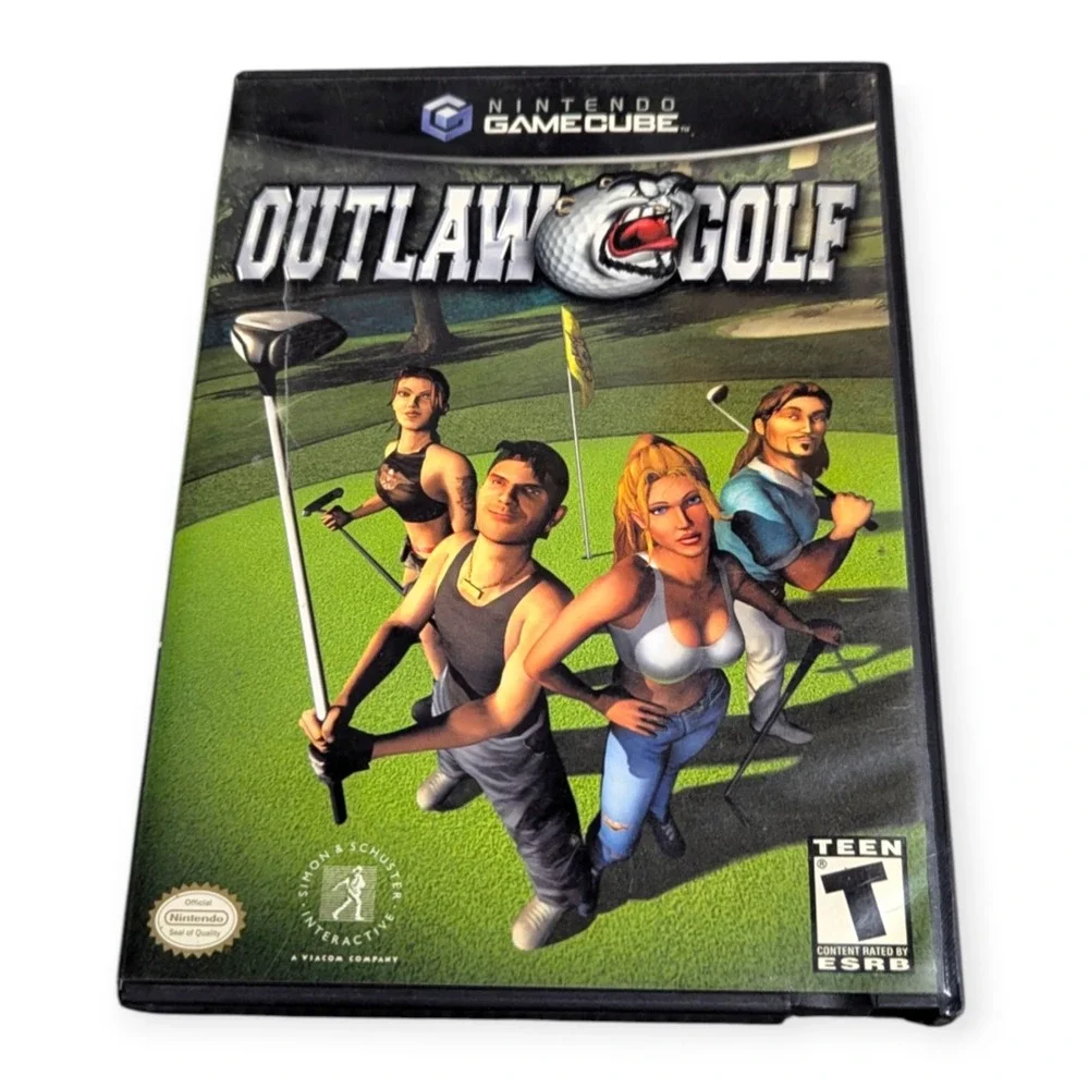 Outlaw Golf Nintendo GameCube CIB Complete with Manual and Inserts 2002 DOL-GOFE